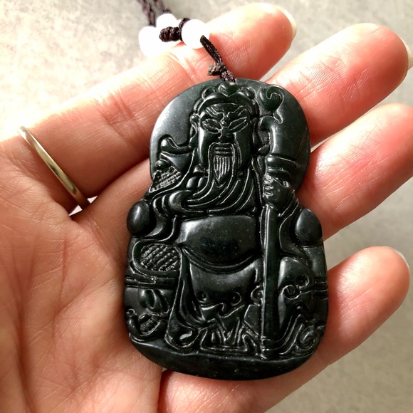 Custom Carved Jade Necklace